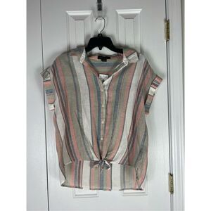 NWT Sanctuary Womens Striped Blouse Small